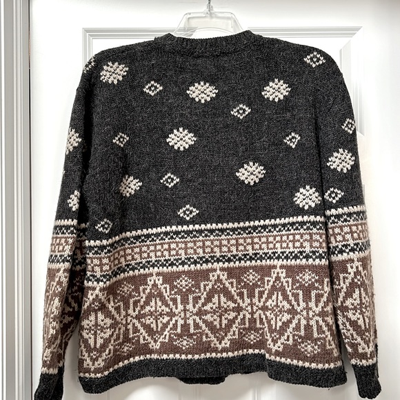 EDDIE BAUER Wool/Alpaca Heavyweight cardigan size XL - Picture 2 of 3